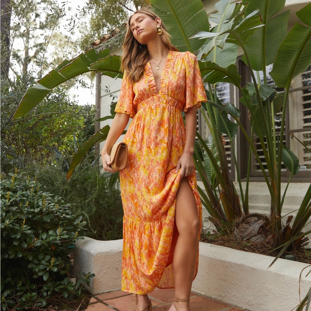 Vici Ginger Tropical Maxi Dress